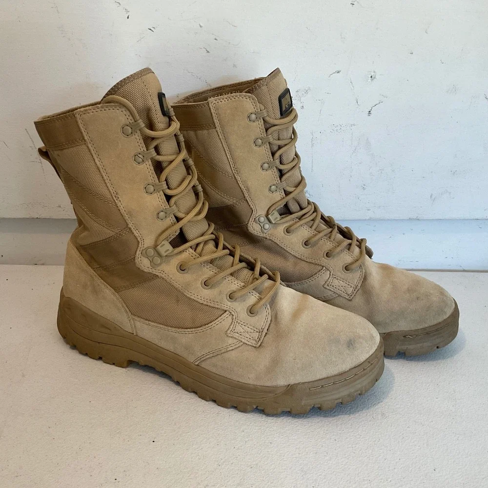 Magnum Amazon 4 Desert Tactical Boots Tan Suede Military Mens 13 5468